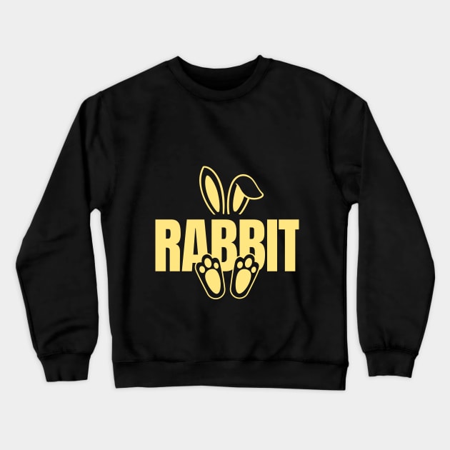 Rabbit Lover Crewneck Sweatshirt by Delicious Art